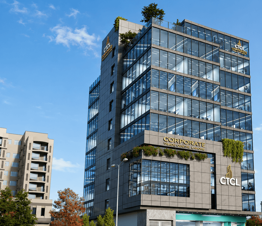 CTCL Corporate Trade Center Lahore building render